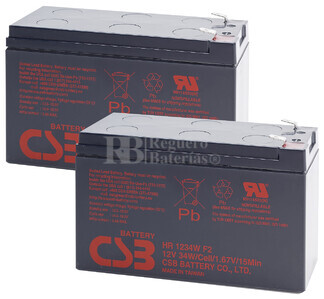 Bateras RBC50 de reemplazo para SAI APC ( Pack 2 Bateras )