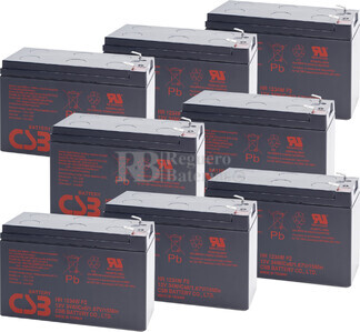 Bateras de sustitucin para SAI TRIPP LITE RBC12A 8xHR1234W