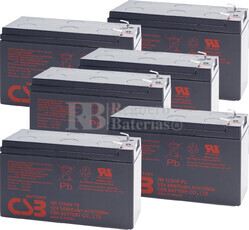 Bateras de sustitucin para SAI TRIPP LITE RBC96-3U  6xHR1234W