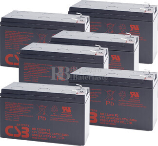 Bateras de sustitucin para SAI TRIPP LITE SU3000RTXL3U  6xHR1234W