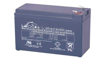 Batera para Alarma de 12 Voltios 7,2 Amperios LP12-7.2