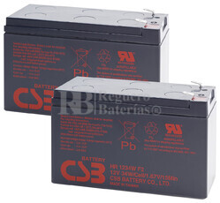 Bateras de sustitucin para SAI TRIPP LITE SMX750SLT 2xHR1234WF2