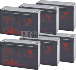 Baterías de sustitución para SAI ELGAR IPS/A.I.1200US 6xGP6120