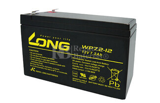 Batería para Ascensores 12 Voltios 7,2 Amperios LONG WP7.2- 12 