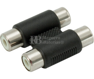 Adaptador 2 Rca hembra a 2 Rca hembra
