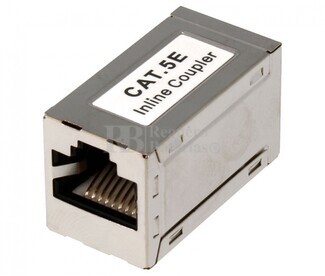  Adaptador inline coupler RJ45 CAT5E FTP H-H