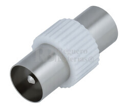 Adaptador macho - macho coaxial TV 9,5mm 