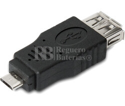 Adaptador USB-A hembra a micro USB macho, OTG móviles