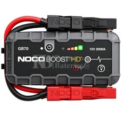 Arrancador de Bater�as NOCO Boost HD GB70 12V 2000A para Gasolina y Di�sel