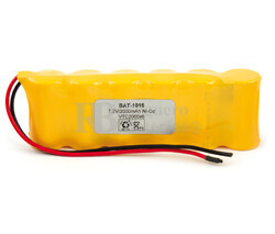 Batera para Electromedicina 7.2 Voltios 2.000 mAh AA NI-CD 134,40x42,3x22,4mm 