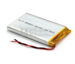 Batera recargable 3.7V 1.100 Mah de Polmero de Litio GSP053759