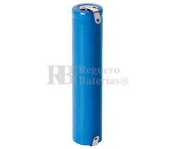 Batera ICR14650 Li-Ion 1.100 mAh con lengetas 