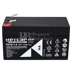 Bater�a 12 Voltios 1,2 Amperios Heycar HA12-1.2