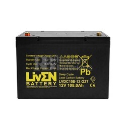 Bater�a Liven Battery LVDC108-12 | 12 voltios 108 amperios Ciclo Profundo