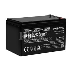 Batera 12 Voltios 12 Amperios Phasak PHB-1212