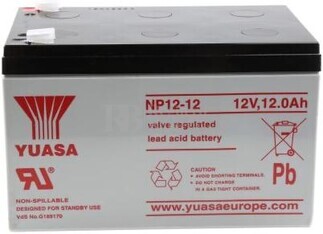Batería 12 Voltios 12 Amperios Yuasa NP12-12