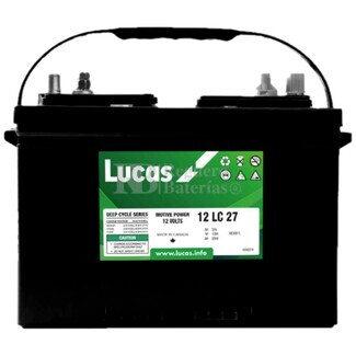 12 Voltios 140 Amperios 12LC27 Lucas - Baterias para todo Reguero Baterias