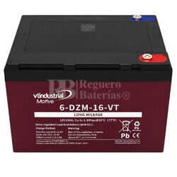 Bater�a 12 Voltios 16 Amperios Veh�culos El�ctricos Aokly 6-DZM16