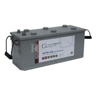 Batera 12 Voltios 165 Amperios 1.200 ciclos placa Tubular 12TTB-165 Qbatteries