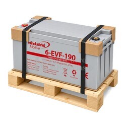 Bater�a 12 Voltios 190 Amperios | AGM Ciclo Profundo 6evf190