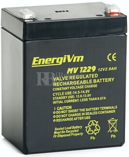 Batería 12 Voltios 2,9 Amperios Energivm MV1229