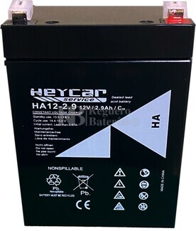 Batera 12 Voltios 2.9 Amperios Heycar HA12-2.9