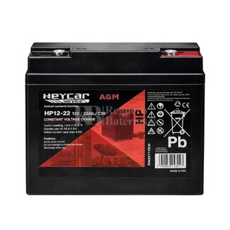Bater�a Heycar HP12-22 | 12 Voltios 22 Amperios Alta Potencia