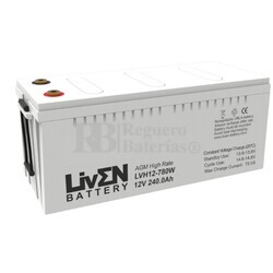 Batería 12 Voltios 240 Amperios Alta descarga LVH12-780W Liven