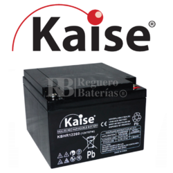 Batería 12 Voltios 26 Amperios Kaise High Rate KBHR12260