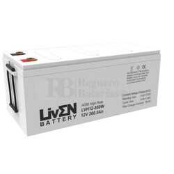 Batería 12 Voltios 260 Amperios Alta descarga LVH12-850W Liven