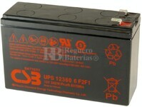 Batería 12 Voltios 6.5 Amperios UPS12360-6F2F1