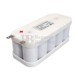 Pack bater�a 12 Voltios 4.000 mAh con tapas y conexi�n faston F2 6.35mm