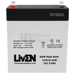 Bater�a 12 Voltios 5,5 Amperios LVH1222W