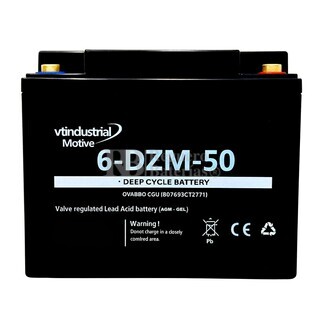 Batera 12 Voltios 50 Amperios Gel Agm Ciclo Profundo 6dzm50