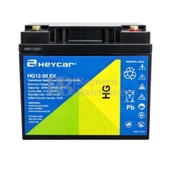 Bater�a 12 Voltios 50 Amperios Movilidad Ciclo ProfundoHG12-50EV