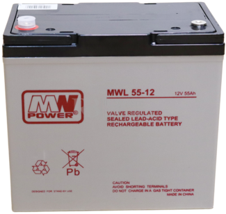 Batera 12 Voltios 55 Amperios AGM MWL55-12
