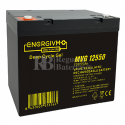 Bateria 12 Voltios 55 Amperios Gel MVG 12550