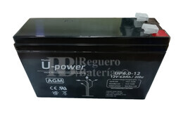 Batería 12 Voltios 6 Amperios U-power UP6-12