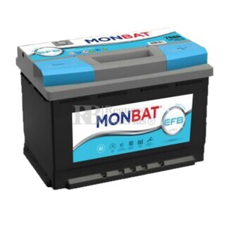 Batera Coche 12 Voltios 60 Amperios MONBAT Start-Stop EFB J 60Ah