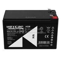 Bater�a 12 Voltios 7 Amperios 150x65x95mm Heycar HA12-7