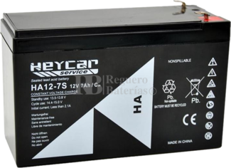 Batera 12 Voltios 7 Amperios Heycar HA12-7S
