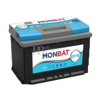 Batera Coche 12 Voltios 70 Amperios MONBAT Start-Stop EFB J 70Ah