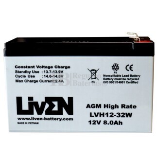 Batería 12 Voltios 8 Amperios LVH12-32W Long Life