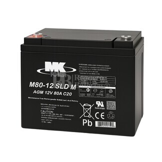 Batera 12 Voltios 80 Amperios MK M80-12 SLD M