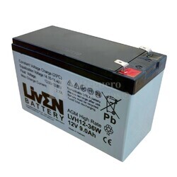Batería 12 Voltios 9 Amperios Alta descarga LVH1236W Liven