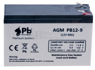 Batería 12 Voltios 9 Amperios Premium Battery PB12-9