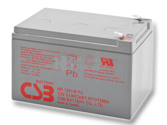 Batería 12 Voltios CSB HR1251W F2
