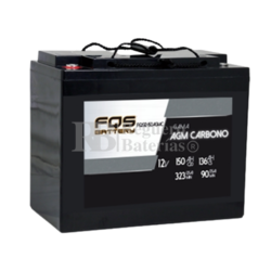 Batería 12V 150Ah C20 FQS12-150AGMC AGM Carbono