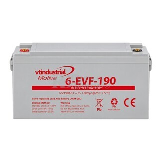 Bater�a 12V 190Ah Ciclo Profundo para Barredoras Industriales 6-EVF-190
