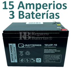 Batería 36 Voltios 15 Amperios Movilidad Q-Batteries